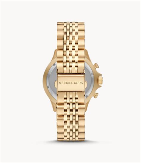 michael kors bayville gold tone watch|michael kors bayville chronograph.